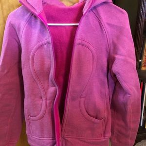 Lululemon size 4 Scuba Hoodie - sparkly pink